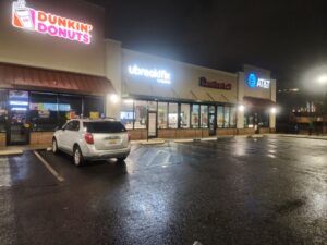 sidewalks parking lot commercial building exterior