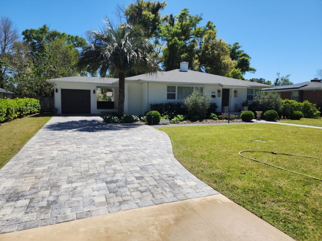 driveway walkway house exterior