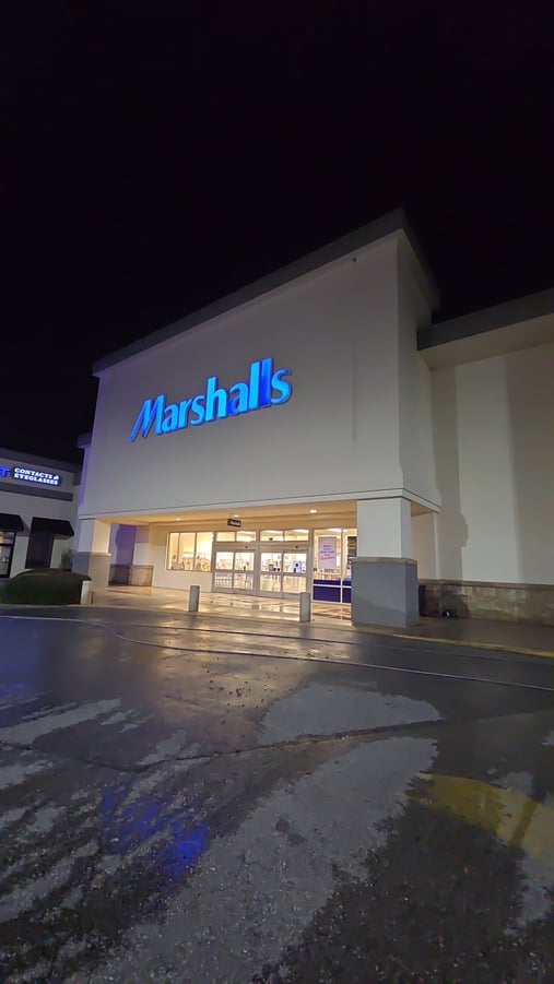 Commercial concrete sidewalk and entryway power washing